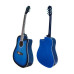 Гитара Polcraft полноразмерная 4/4 синяя PLG-4111 BLS комплект 3